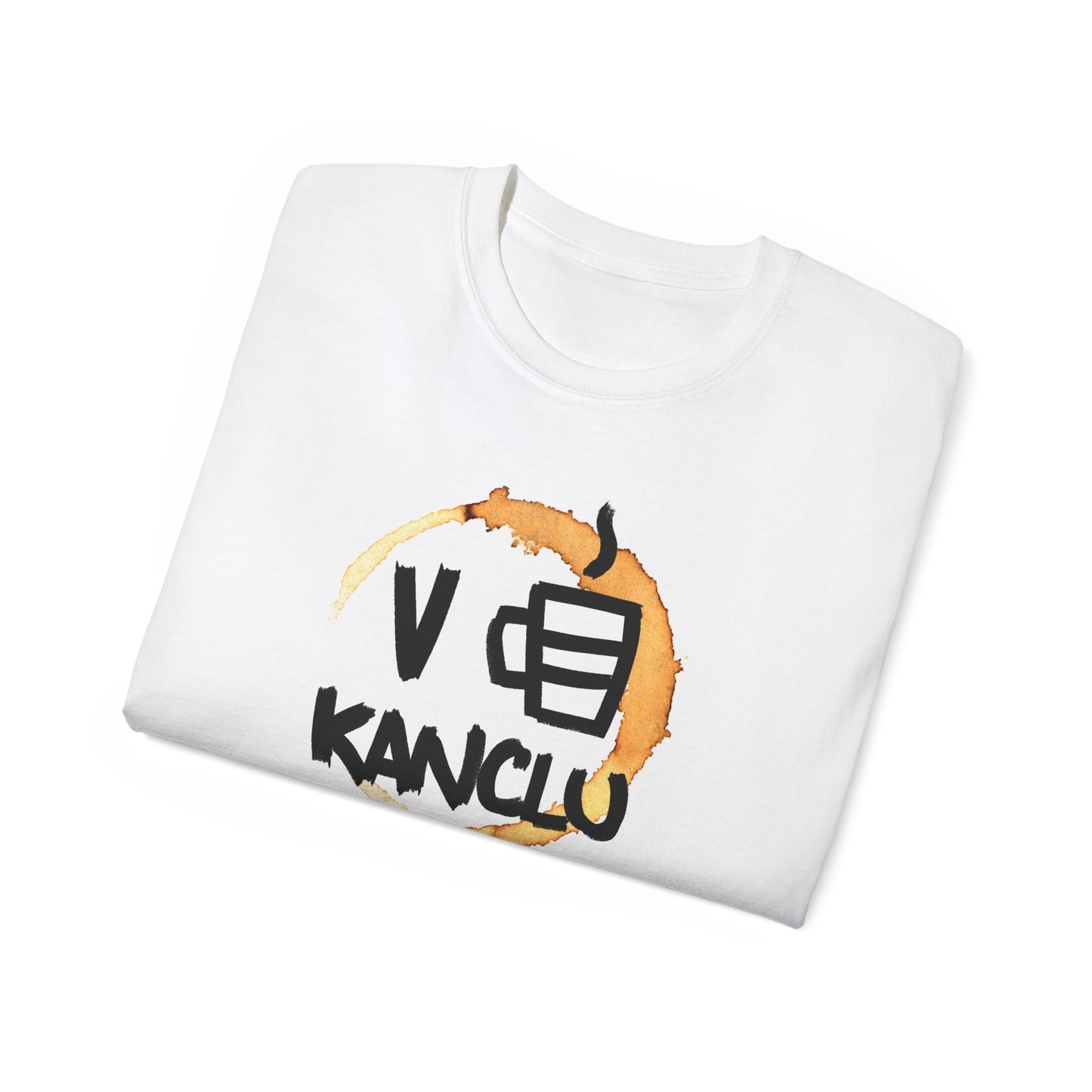 Triko 'V KANCLU' Bílé